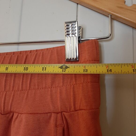 Joy Lab Sweatpants Orange Women Size XS / S Joggers High Waist With Pockets - Picture 2 of 10